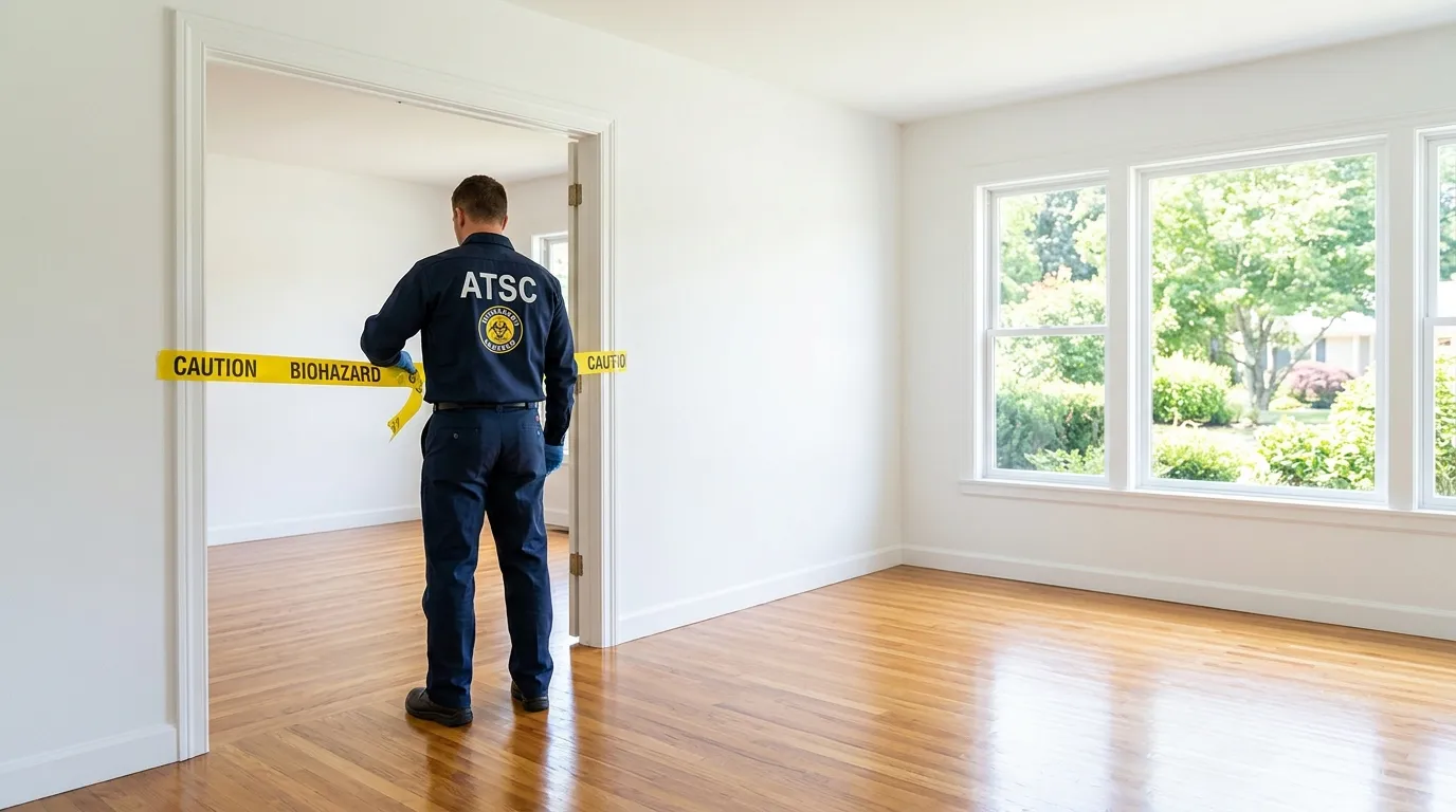 Certified biohazard cleanup crew performing Decomposition Cleanup in View Park-Windsor Hills